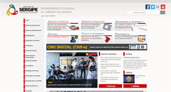 Desktop Screenshot of detran.se.gov.br