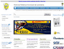 Tablet Screenshot of laranjeiras.se.gov.br