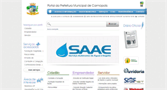 Desktop Screenshot of carmopolis.se.gov.br