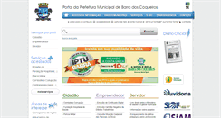 Desktop Screenshot of barradoscoqueiros.se.gov.br