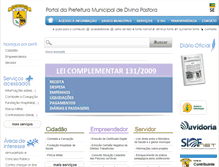 Tablet Screenshot of divinapastora.se.gov.br